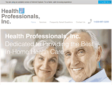 Tablet Screenshot of healthproinc.net